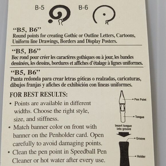 Speedball 'B' Style Round Points B-5, B-6 - Picture 4 of 4